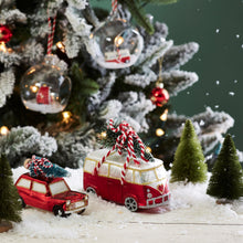 Load image into Gallery viewer, Coming Home For Xmas Love Camper Van Shaped Bauble - ad&amp;i