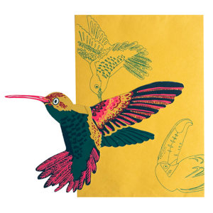 Hummingbird Greetings Card-ad&i