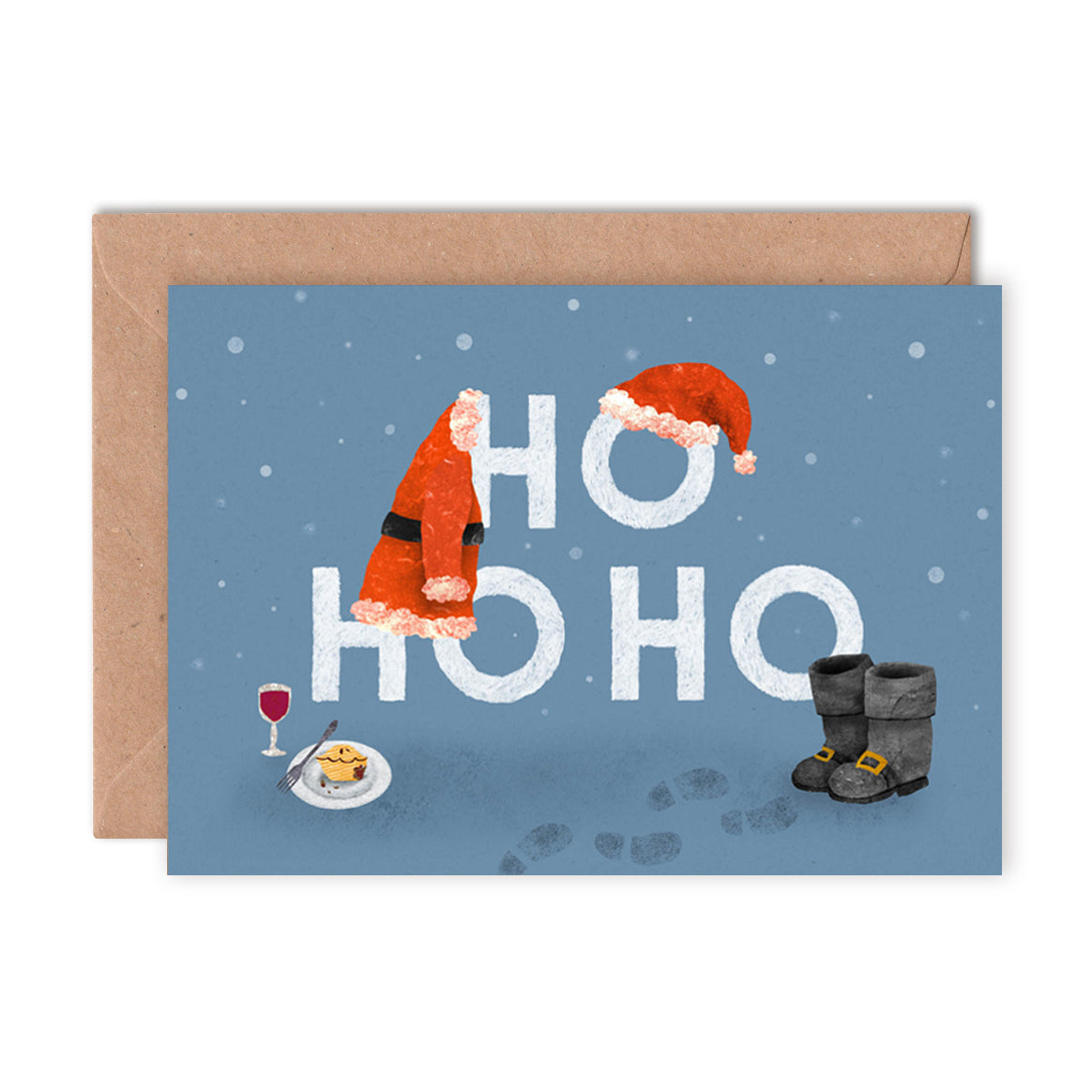 Ho Ho Ho Christmas Card by Emily Nash - ad&i