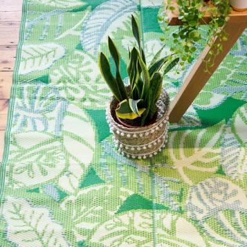 Tropical Palm Leaf Outdoor Rug-ad&i