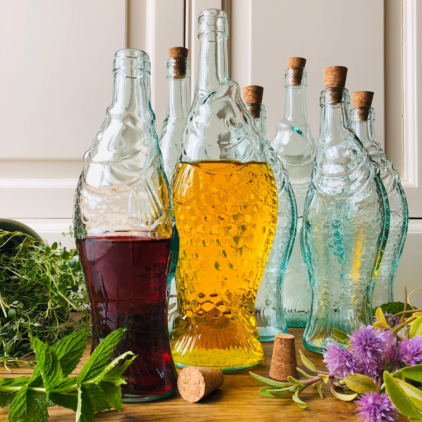 Italian Glass Fish Bottles - ad&i
