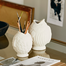 Load image into Gallery viewer, Sand Glazed Stoneware Fish Vase-ad&amp;i