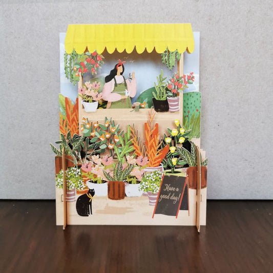 Florist Scene 3D Pop Up Card - ad&i