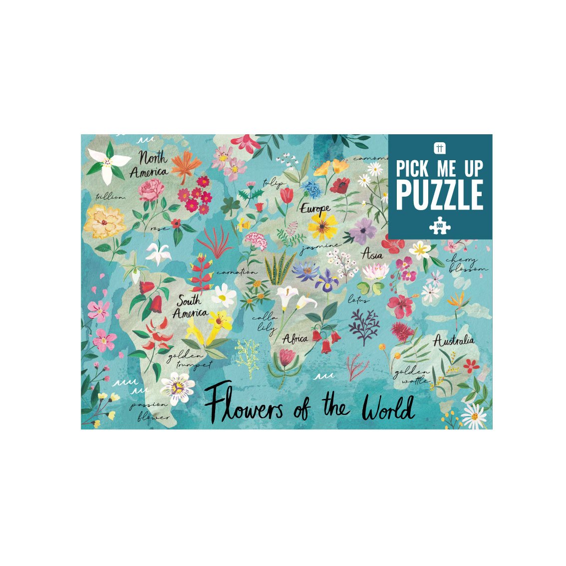 Flowers of the World 500 Piece Jigsaw Puzzle-ad&i