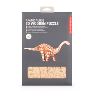 3D Apatosaurus Dinosaur Wooden Puzzle - ad&i