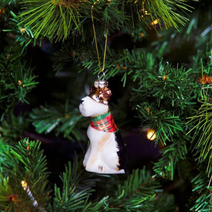 Scottie Dog Glass Christmas Tree Decoration-ad&i