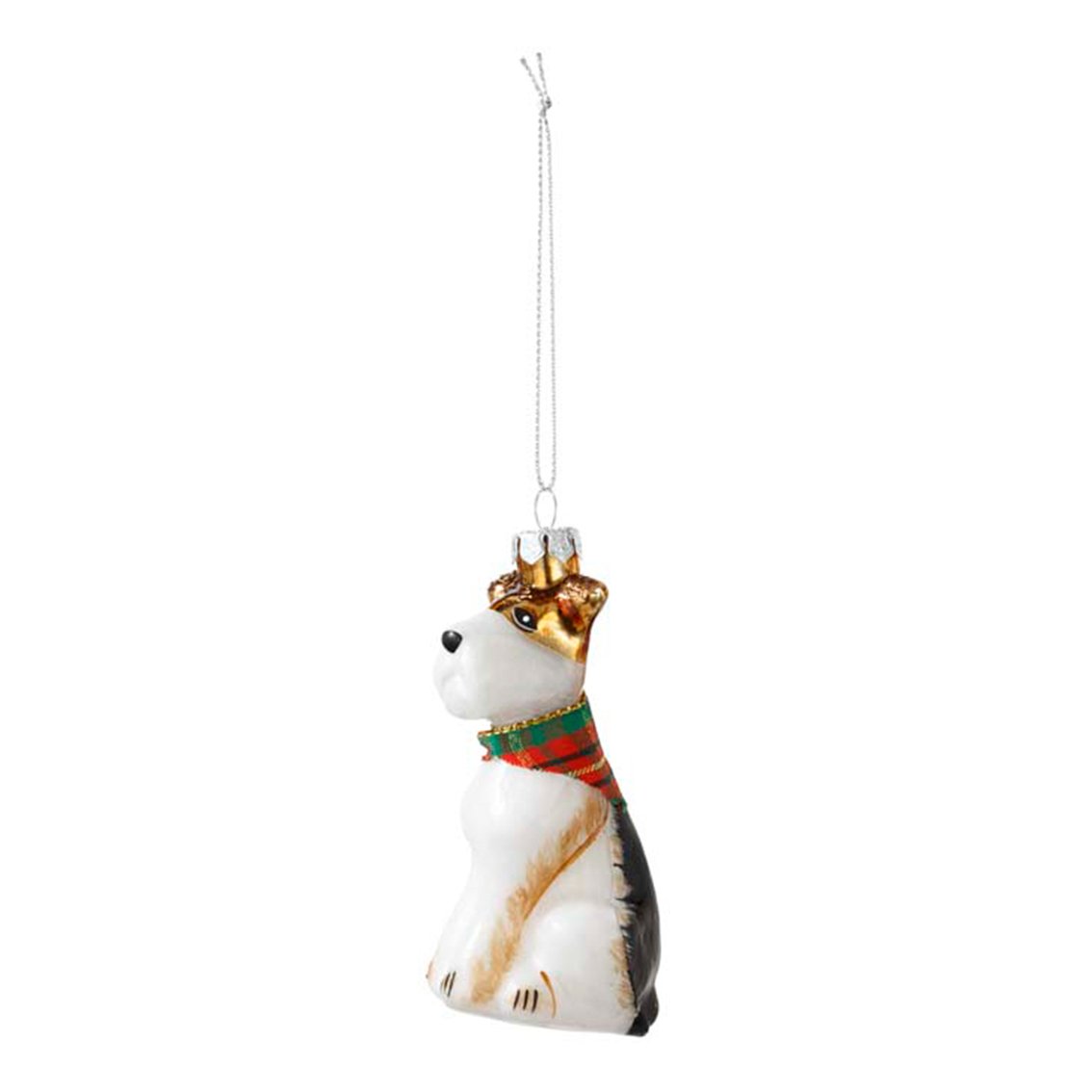 Scottie Dog Glass Christmas Tree Decoration-ad&i