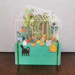 Garden Greenhouse 3D Pop Up Card - ad&i