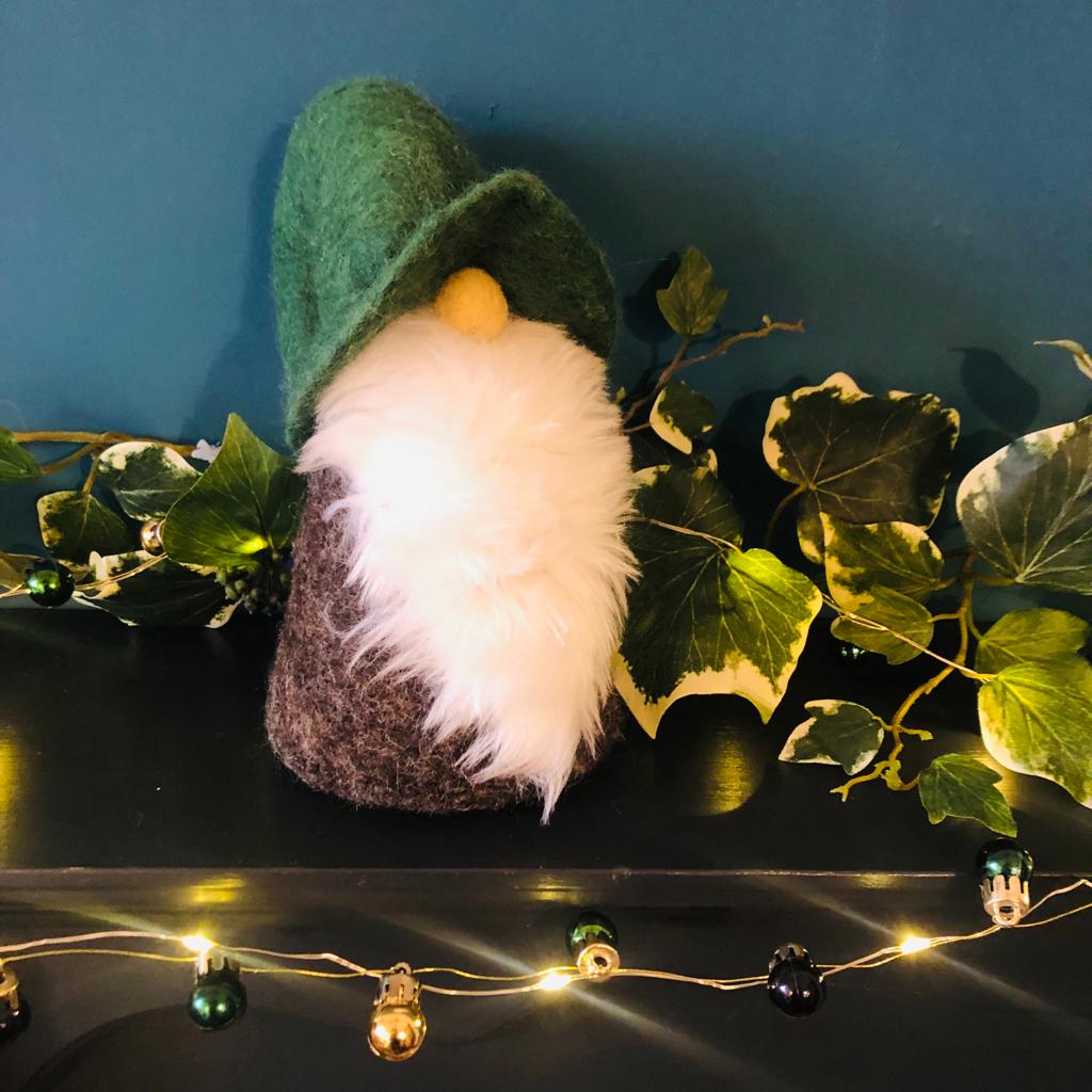 Green Decorative Felt Father Christmas - ad&i