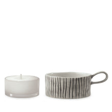 Load image into Gallery viewer, Striped Handled Tealight Candle Holder - ad&amp;i