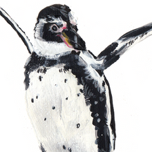 Load image into Gallery viewer, Humboldt Penguin A4 Digital Print by Abby Cook - ad&amp;i
