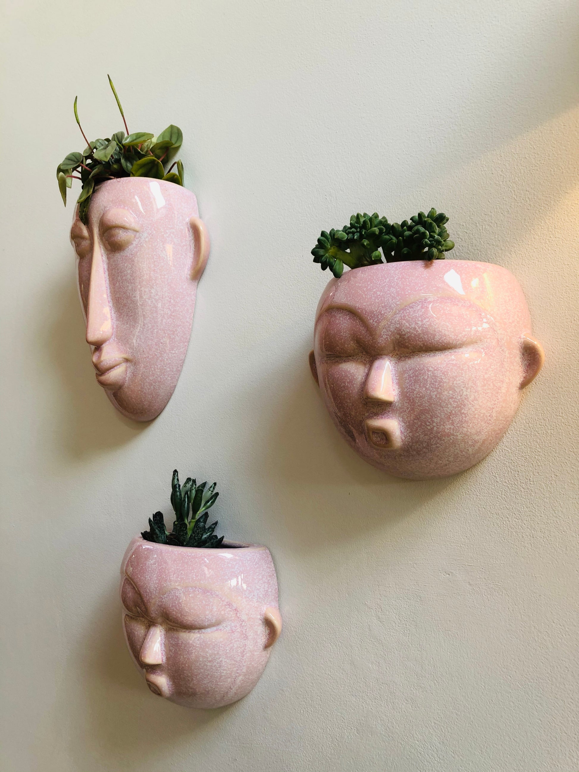 Round Mask Wall Planter - ad&i