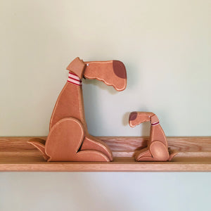 Decorative Wooden Hound Dogs - ad&i