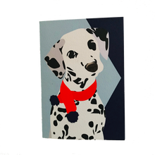 Load image into Gallery viewer, Dotty Dalmation Dog Greeting Card - ad&amp;i