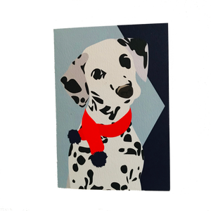 Dotty Dalmation Dog Greeting Card - ad&i