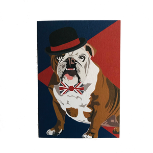 Churchill the British Bulldog Greeting Card - ad&i