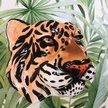 Load image into Gallery viewer, Ceramic Tiger Head Wall Sconce Vase - ad&amp;i
