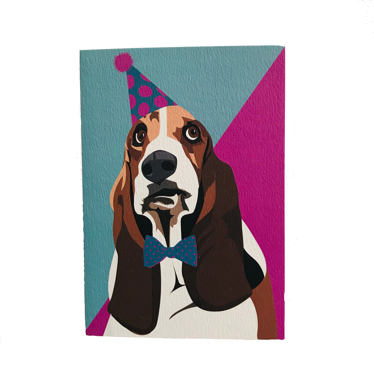 Daisy the Basset Hound Greeting Card - ad&i