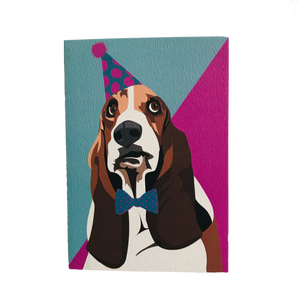 Daisy the Basset Hound Greeting Card - ad&i