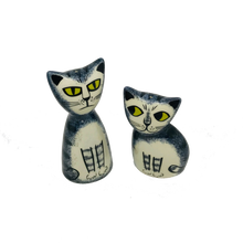 Load image into Gallery viewer, Grey Tabby Cat Salt and Pepper Shaker Set - ad&amp;i