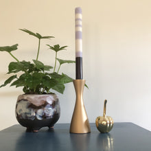 Load image into Gallery viewer, Old Gold Medium Wooden Candlestick Holder-ad&amp;i