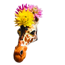 Load image into Gallery viewer, Ceramic Giraffe Head Wall Sconce Vase-ad&amp;i
