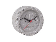 Load image into Gallery viewer, Tom Round Terrazzo Grey Alarm Clock - ad&amp;i