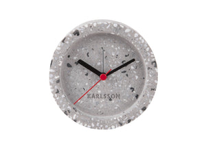 Tom Round Terrazzo Grey Alarm Clock - ad&i