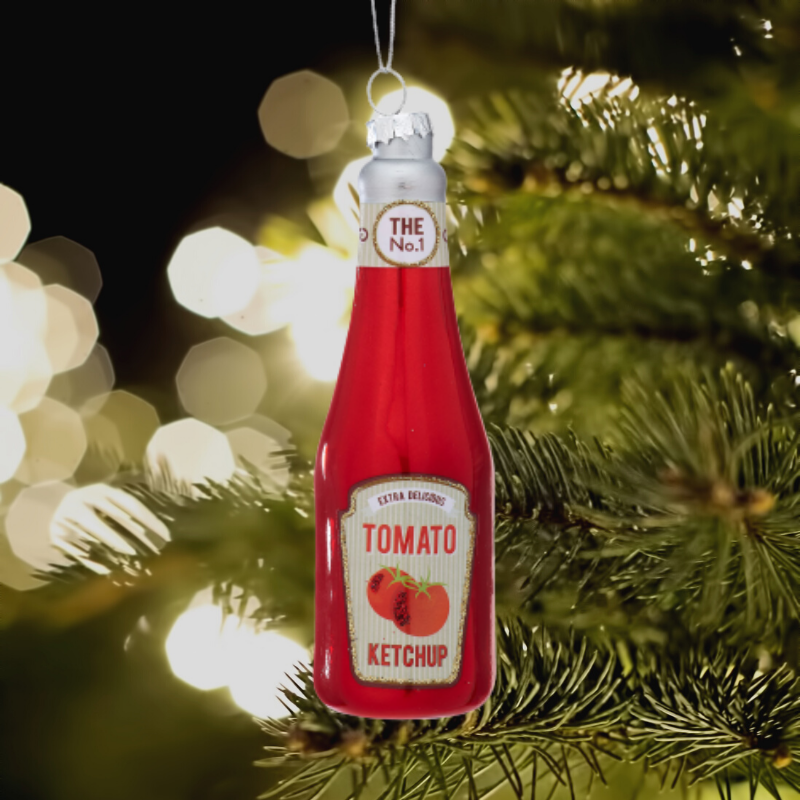 Tomato Ketchup Christmas Tree Bauble - ad&i