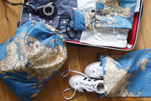 Load image into Gallery viewer, Travel Map Laundry Bags Set of 4 - ad&amp;i