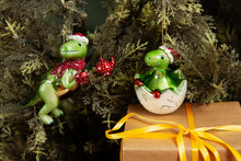 Load image into Gallery viewer, Tea Rex Shaped Christmas Tree Bauble - ad&amp;i