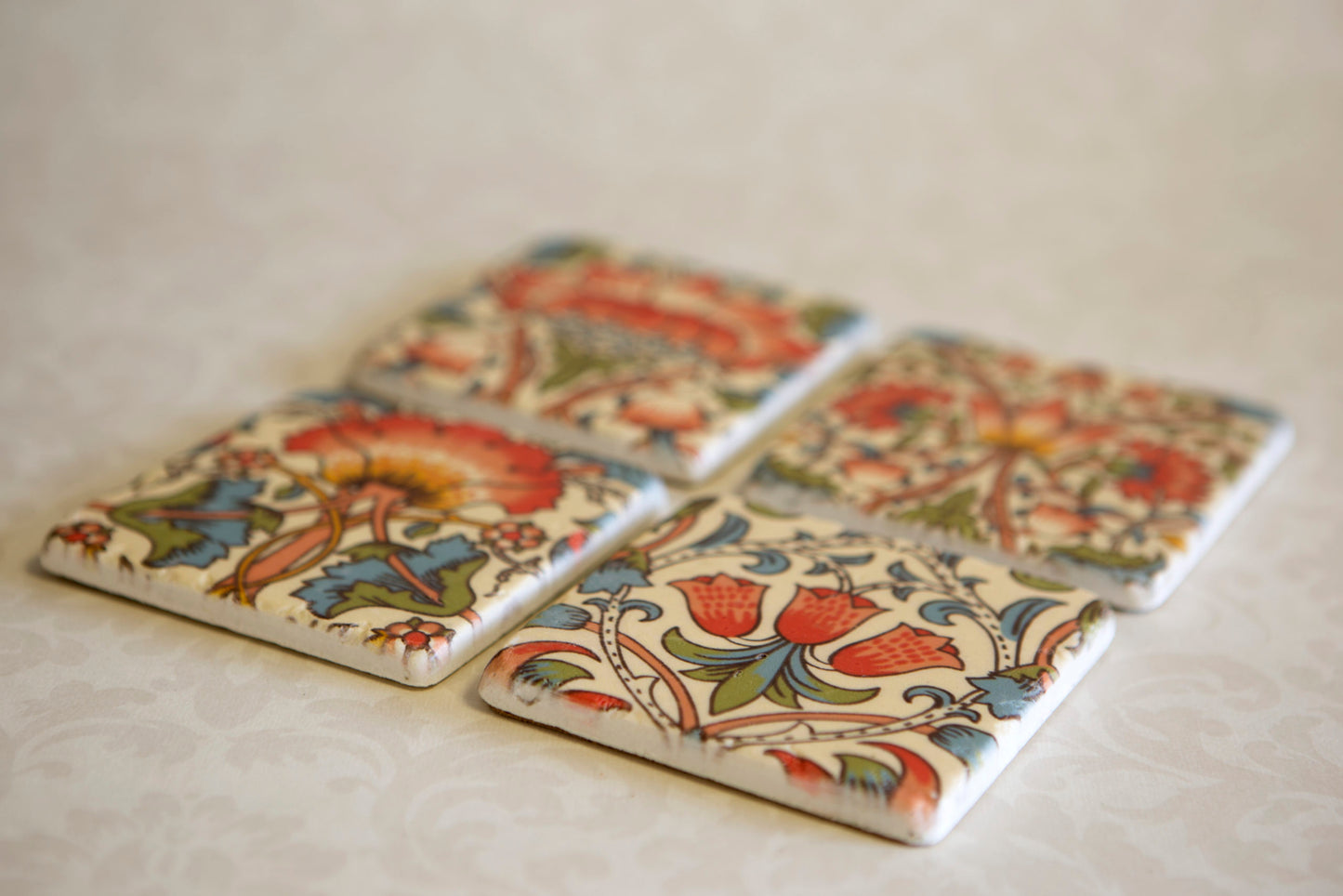 Lotus Flower Coasters  - Set of Four - ad&i