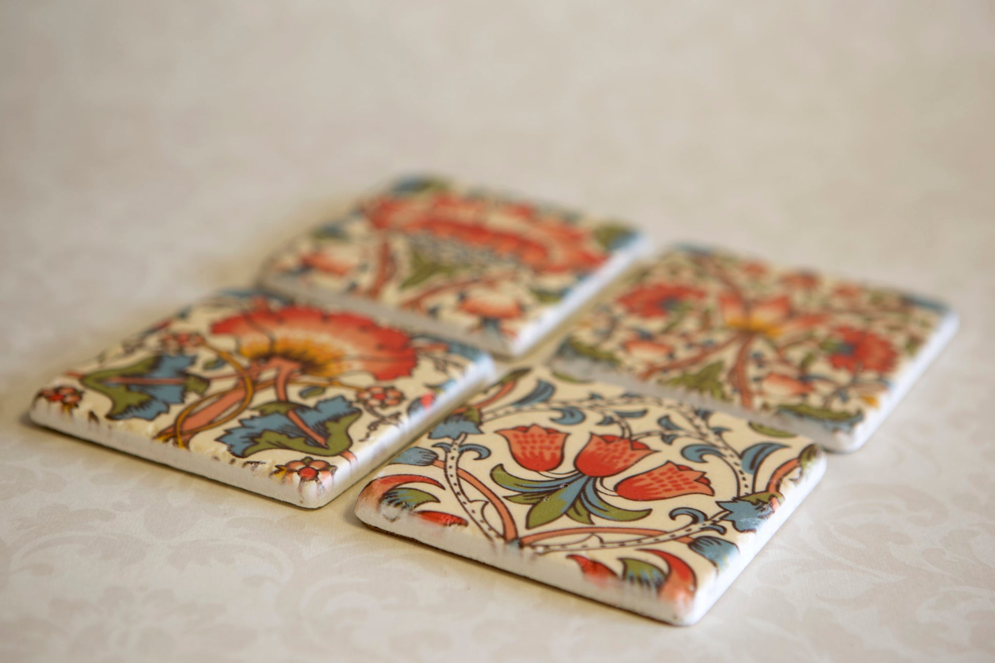 Lotus Flower Coasters  - Set of Four - ad&i