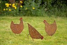 Load image into Gallery viewer, Rusty Hens - Set of Three - ad&amp;i