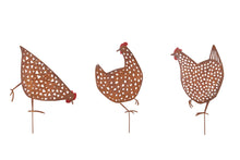 Load image into Gallery viewer, Rusty Hens - Set of Three - ad&amp;i