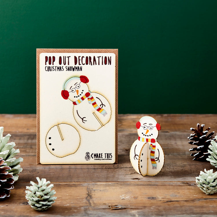 Pop Out Snowman Christmas Card - ad&i