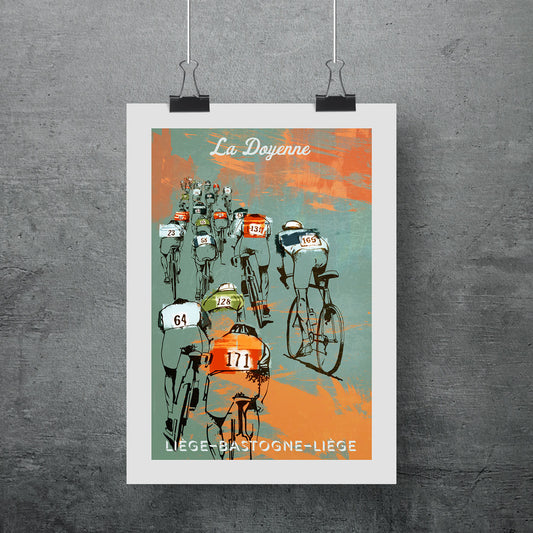 La Doyenne - Cycling Race A3 Poster Print - ad&i
