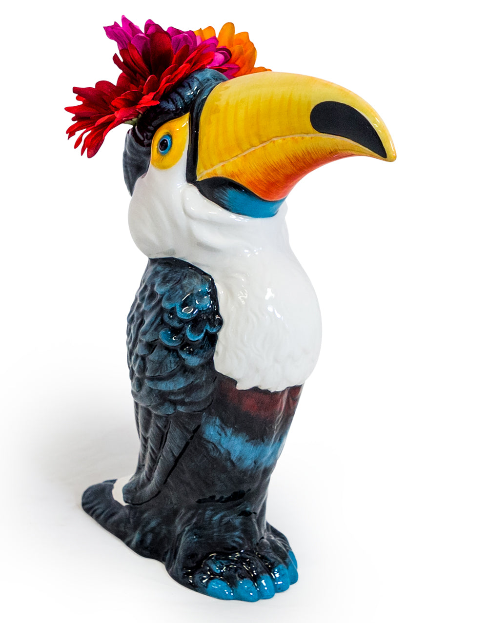 Large Ceramic Toucan Head Vase - ad&i