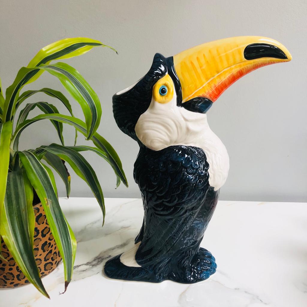 Large Ceramic Toucan Head Vase - ad&i