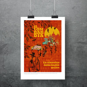 Lombardia - Cycling Race of the Falling Leaves A3 Poster Print - ad&i