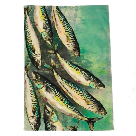 Mackerel Shoal Tea Towel - ad&i