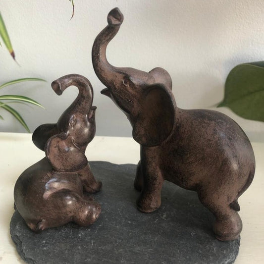 Mother and Baby Elephant Ornament Set - ad&i