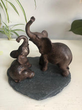 Load image into Gallery viewer, Mother and Baby Elephant Ornament Set - ad&amp;i