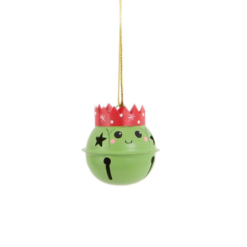 Brussel Sprout Hanging Bell Christmas Tree Bauble - ad&i