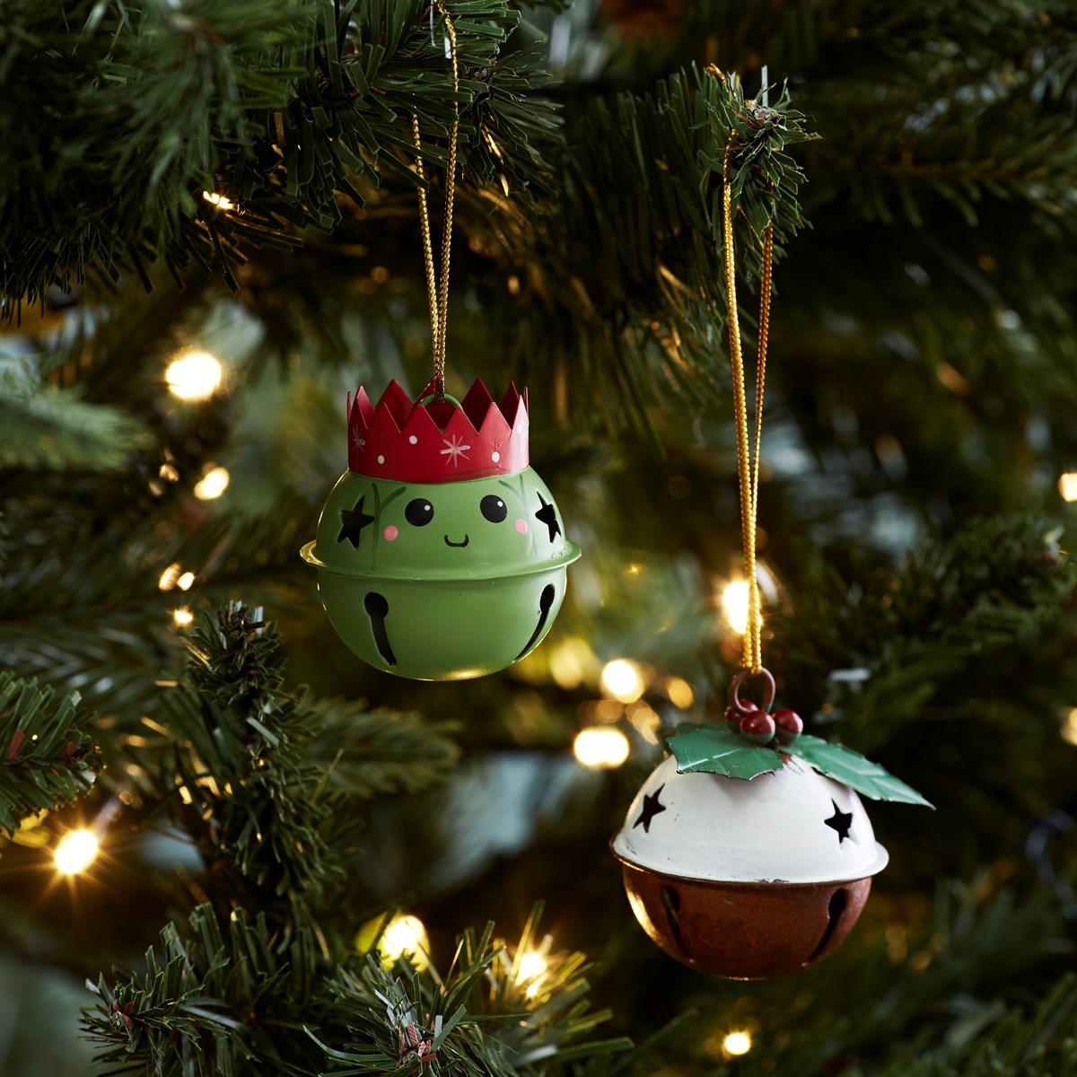 Brussel Sprout Hanging Bell Christmas Tree Bauble - ad&i