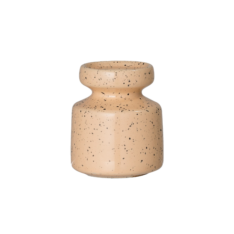 Orange Stoneware Candlestick Holder - ad&i