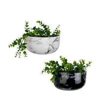 Load image into Gallery viewer, Marble Effect Oval Wall Ceramic Plant Pot - ad&amp;i