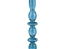 Load image into Gallery viewer, Dark Blue Five Ring Glass Candlestick Holder - ad&amp;i