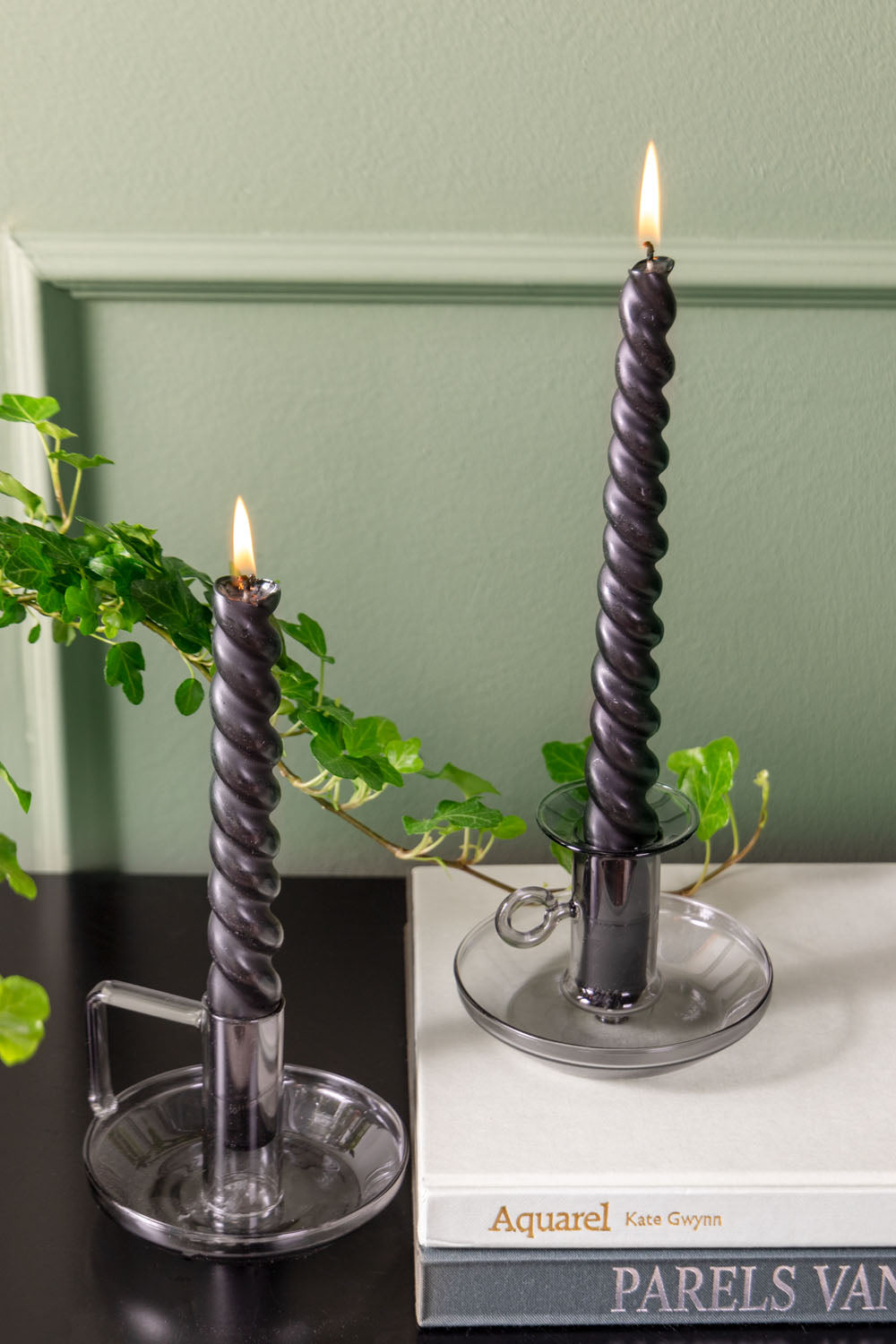 Modern Light Glass Candlestick Holder - ad&i