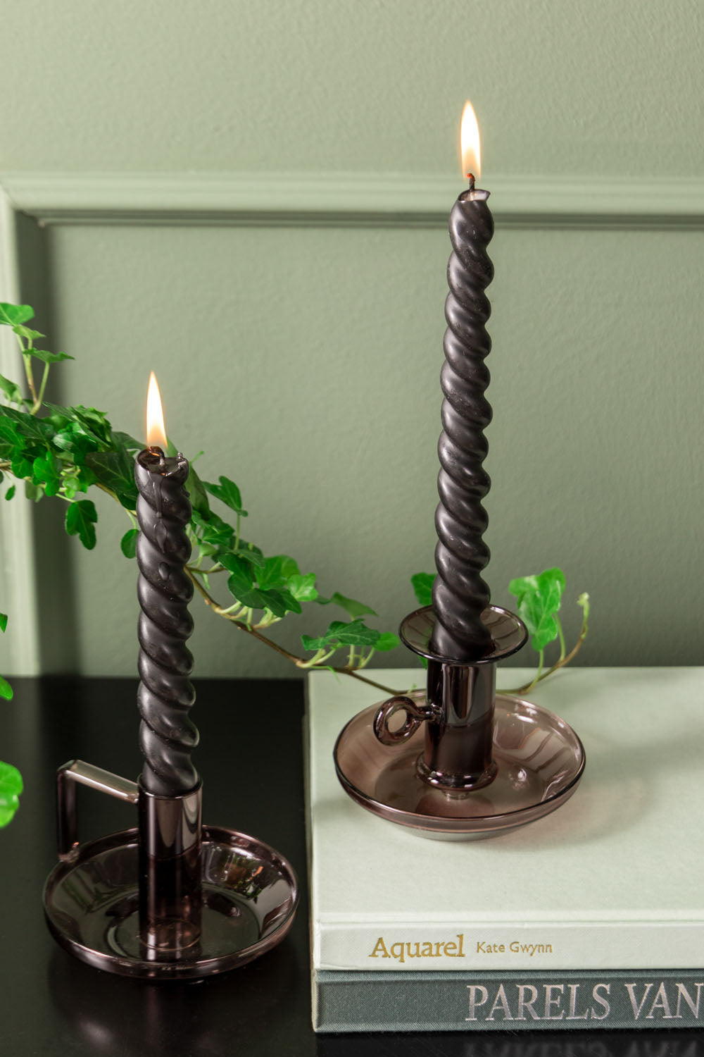 Modern Light Glass Candlestick Holder - ad&i